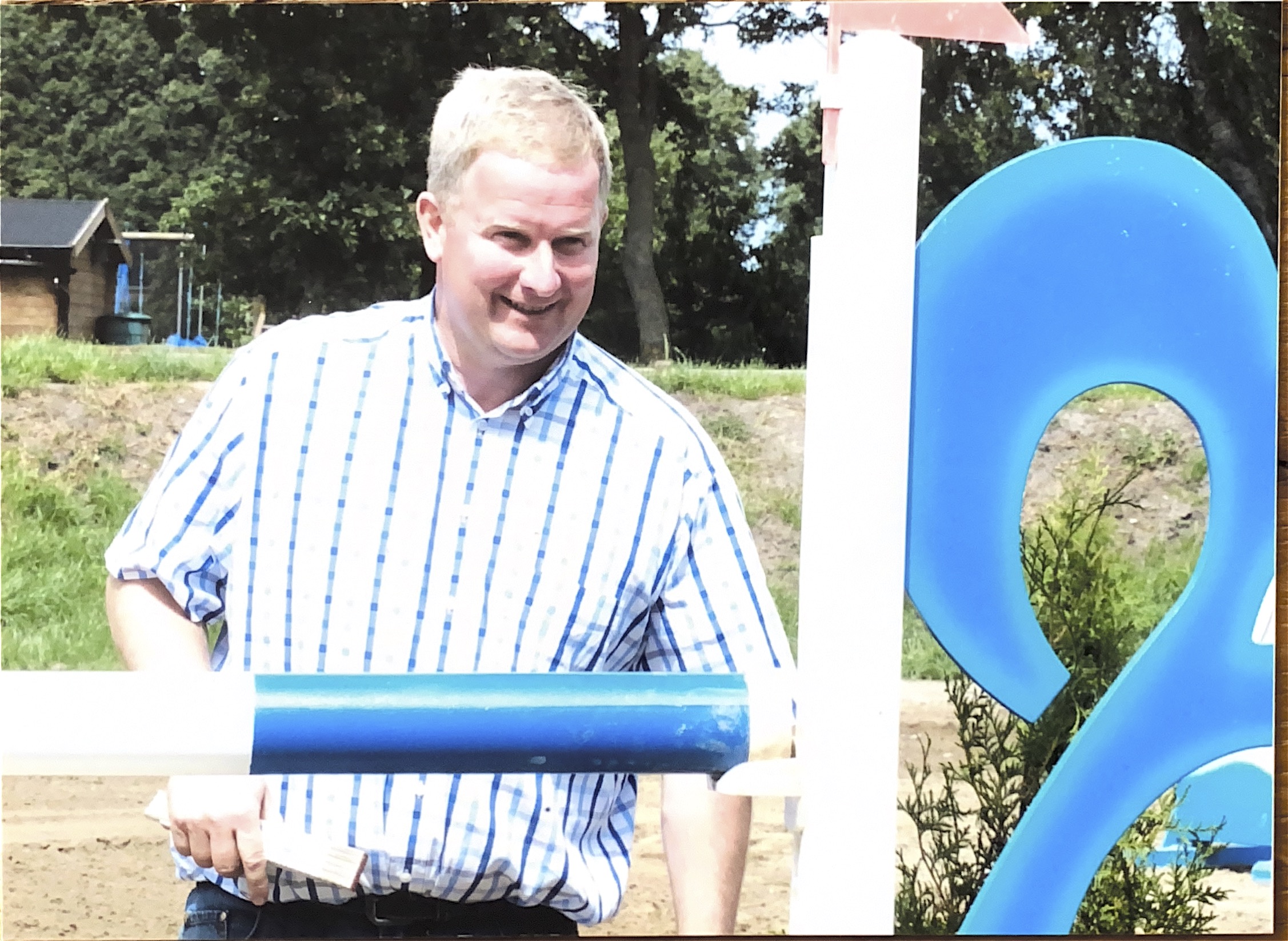 Werner Tapken vor einem Sprung